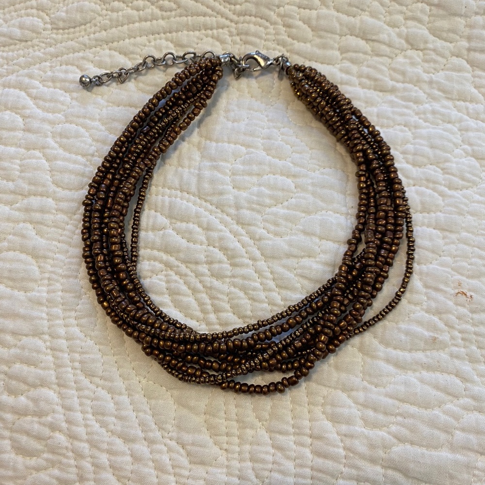 Beaded chocker style necklace